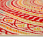 (E542) Multicolor Scope Brodny Area Rug, 5x7