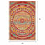 (E542) Multicolor Scope Brodny Area Rug, 5x7