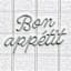 Framed Bon Appetit Print On Linen Wall Art, 12"