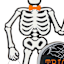 Happy Haunting Dancing Skeleton Decor, 24"