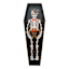 LED Skeleton in Coffin Leaner, 35.7"