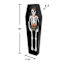 LED Skeleton in Coffin Leaner, 35.7"