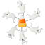 Happy Haunting Spinning Ghost Yardstake, 48"