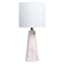Pink Alabaster Small Lamp with Shade, 19"