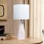 Pink Alabaster Small Lamp with Shade, 19"