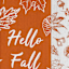 Set of 2 Hello Fall Leaves Kitchen Towels