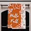Set of 2 Hello Fall Leaves Kitchen Towels