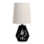 Black Rope Mini Lamp with Shade, 14"