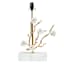Flower Marble Metal Branch Medium Lamp with Rectangle Shade, 24"