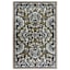 Arrington Grey & Spice Floral Damask High-Low Washable Accent Rug, 2x4