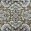 Arrington Grey & Spice Floral Damask High-Low Washable Accent Rug, 2x4