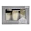 3-Pack Ivory LED Pillar Candles, 3x4/3x5/3x6