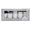 5Pk White Pillars 3x4-5-6 Candle