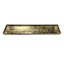 Gold Cast Aluminum Rectangle Tray, 39x9