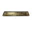 Gold Cast Rectangle Aluminum Tray, 39x9