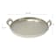 Round Silver Cast Aluminum Tray, 16"