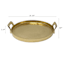 Gold Cast Round Aluminum Tray, 16"