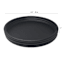 Black Round Ribbed Cast Aluminum Tray, 14"
