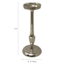 Silver Cast Pillar Candle Holder, 11"