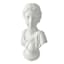 White Female Bust Resin Figurine, 16"