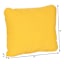 Butter Yellow Canvas Outdoor Corded Back Cushion