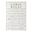 Lake & Lodge Cabin Rules Wall Art, 13x18