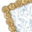 Gold Flower Resin Tabletop Frame, 5x7