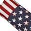 Homespun Patriotic Stars & Stripes Embroidered Throw Pillow, 14x36