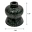 Green Marble Taper Candle Holder, 4"