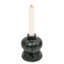 Green Marble Taper Candle Holder, 4"