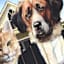 Dog & Cat Canvas Wall Art, 16"