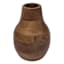 Mango Wood Flower Vase, 7"