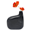 Black Marble Flower Vase, 8x9