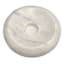 White Marble Taper Candle Plate, 4"