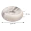 White Marble Taper Candle Plate, 4"