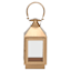 Copper Lantern with Glass, 12.5"