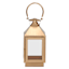Copper Lantern with Glass, 12.5"