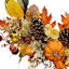 Pumpkin Pinecone Fall Leaves Wreath, 22"