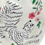 Ivory Hand Painted Tiger Vase with Handles, 10.6"