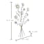 Metal Flower Wall Art, 19x33