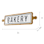 Bakery Wood & Metal Wall Art, 31x8