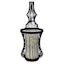 Black Metal Wire Uplight with Fabric Shade Liner, 24"