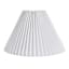 Gold Frenchie Lamp with White Pleat Shade, 20.5"