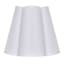 White Scallop Pleat Small Lamp Shade, 10"
