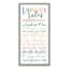 Laundry Rules Framed Canvas Wall Art, 12x14