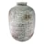 Matte Grey Reactive Glaze Natural Ceramic Vase, 11x17