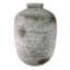 Matte Grey Reactive Glaze Natural Ceramic Vase, 11x17