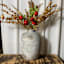 Matte Grey Reactive Glaze Natural Ceramic Vase, 11x17