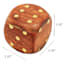 Wooden Dice Cube Box, 3"