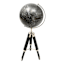 Black Globe On Tripod Stand, 12"